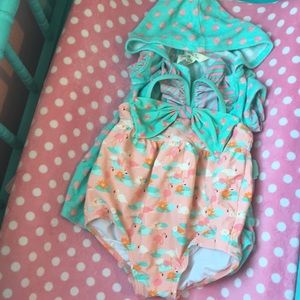 Matilda Jane bathing suit and cover up 6-12 months